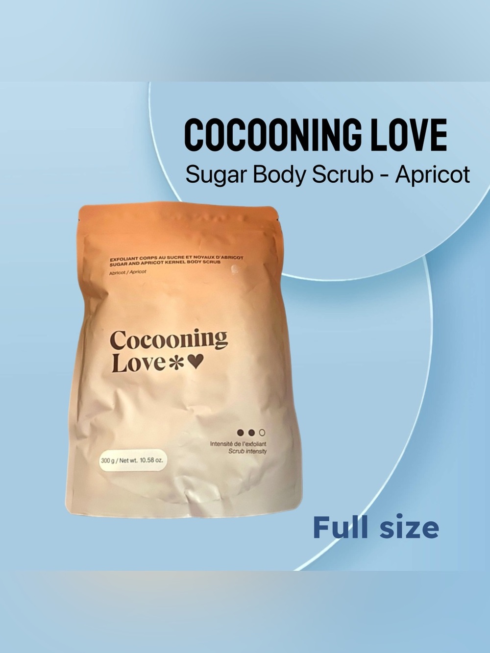 🇨🇦🆕NIB COCOONING LOVE | FULL | Vegan Sugar Body Scrub - Apricot